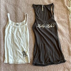 2 Santa Cruz tank tops